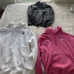 THREE NIKE HOODIES